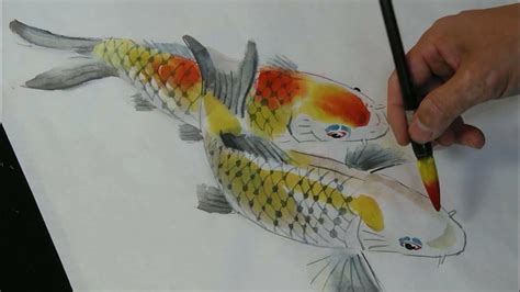 錦鯉畫|Learn to paint Carp